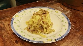 Pasta Fatta in Casa Tagliatelle in sugo di Carciofi [upl. by Nossaj]