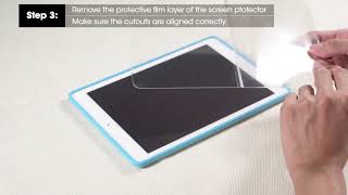 OMOTON T001 Tutorial Video for Tablet Screen Protector with Guide Frame [upl. by Valora]