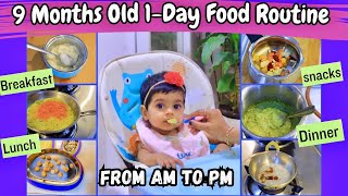 What my 9 months old eats in a Day  Babys Daily Meal Prep amp Formula Milk Routine [upl. by Nahgam]