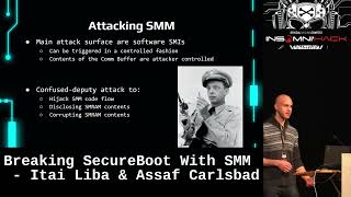 Breaking SecureBoot With SMM by Itai Liba amp Assaf Carlsbad [upl. by Julita]