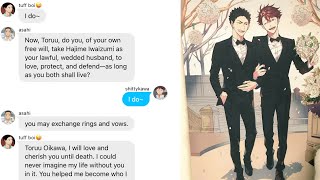 Iwaizumi and Oikawa get married IwaOi fluff part 2 [upl. by Dhiren]