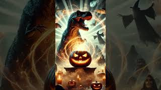 La notte di Halloween dinosauri trex lucilla zombieshorts halloween halloween2024 mostri [upl. by Ayisan448]