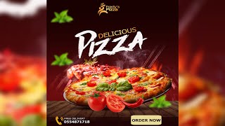 How to Design Pizza FlyerPHOTOSHOP TUTORIALJN GRAFIX [upl. by Emilee]