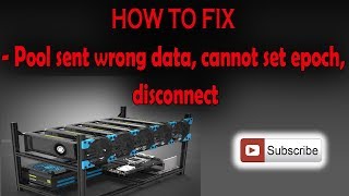 How to FIX  Pool sent wrong data cannot set epoch disconnect problem [upl. by Fagin]