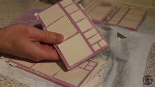 Little Terrain  How to cast plaster Dungeon Tiles amp Walls  Modular Walls [upl. by Ronoel]