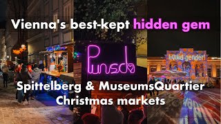 Vienna vlog  bestkept secret Christmas Market at Spittelberg amp MuseumsQuartier [upl. by Aynotan731]