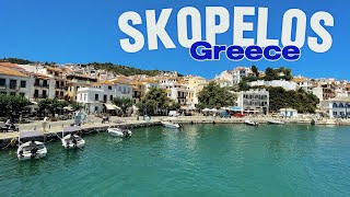 🇬🇷 Tour of Skopelos Town 4k Summer 2024 Relaxing Walk [upl. by Agrippina]