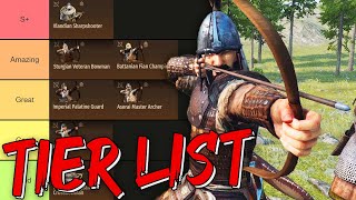 Bannerlord BEST ARCHERS Tier List 2023 [upl. by Neelie]