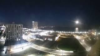 Todays 10172024 Atlantic City Moonrise over AC Inlet from Absecon Lighthouse [upl. by Kwasi]