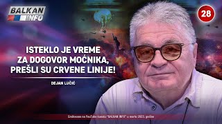 INTERVJU Dejan Lučić  Isteklo je vreme za dogovor moćnika prešli su crvene linije 1032023 [upl. by Pinzler]