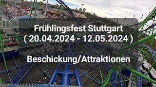 Frühlingsfest Stuttgart  20042024  12052024   Beschickung  Attraktionen [upl. by Ttevy926]