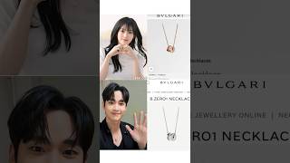 KimSooHyun 🩷 KimJiWon Dating they wearing the same BVLGARI BZERO1 Necklace [upl. by Shelli537]