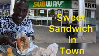 TRYING SUBWAY SANDWICH FOR THE FIRST TIME [upl. by Hailee]