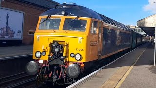 57306 with a class 458 stock move at Winchester [upl. by Akeirahs54]