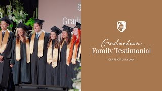 Glion Graduation Family Testimonial Class of July 2024 [upl. by Annaoi]