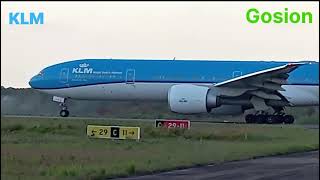 KLM Departure from zanderij KLM [upl. by Ridglea]