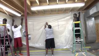 Building an Abatement Enclosure for Asbestos Lead Mold or Dust Control [upl. by Kimon]