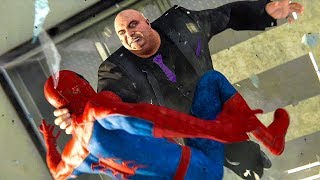 KINGPIN vs SPIDER MAN Boss Fight  SpiderMan PS4 PRO 1080p HD [upl. by Arvonio]