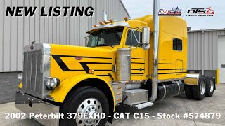 NEW LISTING  2002 Peterbilt 379EXHD CAT C15 [upl. by Alburga911]