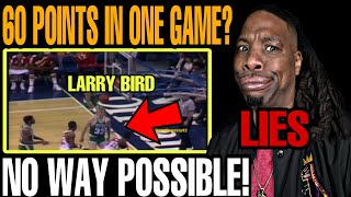 REACTING TO quotLARRY BIRD 60 POINT GAMEquot LEGEND [upl. by Sldney]