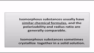 Isomorphism or Isomorphous Compounds examples and exceptions [upl. by Zetta539]