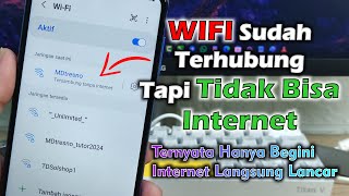 Cara Mengatasi WIFI Terhubung Tapi Tidak Bisa Internet 2024 [upl. by Louth]