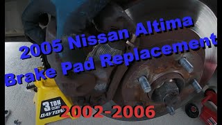 2005 Nissan Altima S Brake Pad Replacement [upl. by Weight]