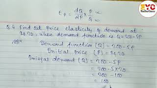 How to Find Price Elasticity of Demand  Class 11 Economics  Elasticity of Demand and Supply [upl. by Chatterjee600]