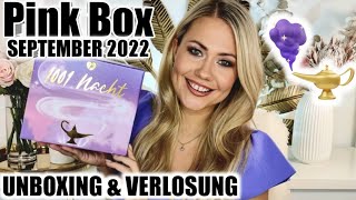 PINK BOX September 2022  Unboxing amp Verlosung [upl. by Dnomse307]