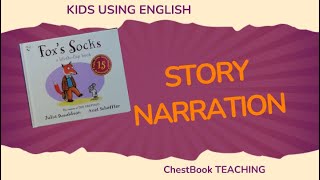 KIDS SPEAK ENGLISH Creative Storytelling for Kids  the picture book Foxs Socks [upl. by Lazaruk]