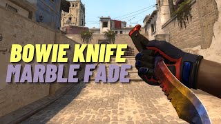 ★ Bowie Knife Marble Fade  CSGO Knife Showcase [upl. by Ingrim]