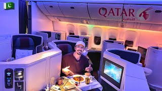 WORLDS BEST BUSINESS CLASS Review  Qatar Airways [upl. by Annoif]