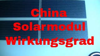 Solarmodule aus China Wirkungsgrad Berechnen  eflose 985 [upl. by Nile]