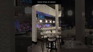 Ronny Swivel Bar Stool by Amisco  Shown in Restaurant [upl. by Lonny214]