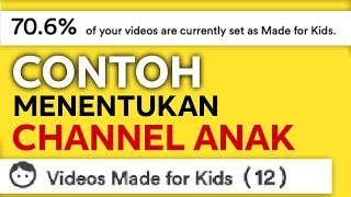 Contoh Channel Anak Sesuai Peraturan Baru Youtube [upl. by Tamqrah]