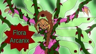 Winx Club  Flora Arcanix Full TransformationFanArtAnimation [upl. by Itisahc]