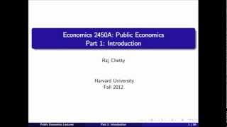 Topic 1 Introduction  Economics 2450A Public Economics [upl. by Keeler711]