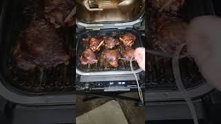 Crispy Smokey Chicken Thighs on Ninja Woodfire Outdoor Grill [upl. by Stichter]