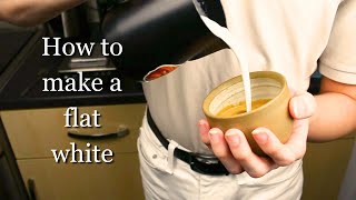 How to Make a Flat White  Barista Basics [upl. by Ahsetel]