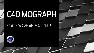 Cinema 4D  MoGraph Scale Wave Animation Tutorial [upl. by Boynton]