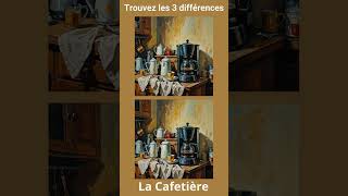 La cafetièreshorts quiz aiart drole ias games gaming puzzle find spot differences jeux [upl. by Reinal448]