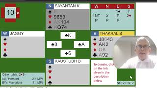 Interesting Bridge Deals  Thakral and Jaggy show what killing defence looks like [upl. by Constant63]