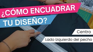 ¿CÓMO ENCUADRAR TUS DISEÑOS AL ESTAMPAR Lado izquierdo del pecho y central 📐✅ [upl. by Iaj933]