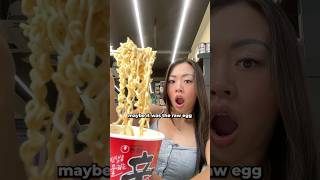 creamy shin ramen hack at the korean convenience store shorts [upl. by Chrysa707]