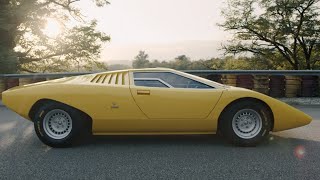 🌕 Wow  Lamborghini Countach LP 500 prototype reconstruction baptized on track [upl. by Coltson]