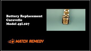 CARAVELLE 45L167 Battery Replacement  Watch Remedy [upl. by Dihsar]