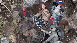 Ukrainian FPV drone ruthlessly wipe out North Korean and Russian marines who fail to escape in Kursk [upl. by Eelyab384]