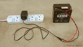 How To Charge Bike Battery At Home  Bike Ki Battery Ghar Par Kaise Charge Kre  Car Battery Charger [upl. by Ariajaj]