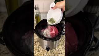 Easy Slow Cooker Recipe – French Dip with Au Jus [upl. by Faro305]