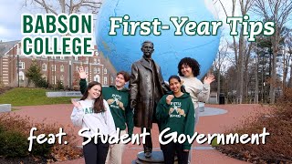 Babson College FirstYear Tips feat Student Government [upl. by Dusa781]